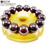 相石缘18mm天然广西桂林鸡血石手链男鸡血玉手串佛珠朱砂玉石