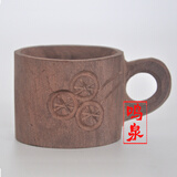 鸣泉茶碗山东木鱼石原石工艺小茶碗天然木鱼石手工制作的小茶碗50毫升