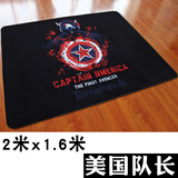 MK架子鼓地毯垫防滑垫爵士鼓隔音电子鼓毯减震垫加厚地毯垫圆形方形 方2*1.6美国队长鼓地毯