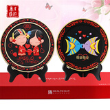 集里雅韵炭雕新婚礼品创意订婚房摆件婚庆送朋友闺蜜新人结婚礼物送礼实用 218永结同心+相亲相爱实惠套装