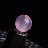 箴诺精选玛瑙散珠玉髓圆珠玉珠子手工DIY手串手链项链手珠配件材料 粉色玛瑙（2颗） 珠子直径6mm