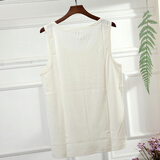 素道 彩棉有机种植棉质背心 男士圆领纯棉时尚休闲修身背心 有机认证 2件白【男士背心】 L