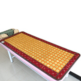 水潤玉錦玉石床垫锗石砭石药王石托玛琳电加热艾绒垫单人热灸垫 12款 天然玉石 70cm*160cm 居家店用