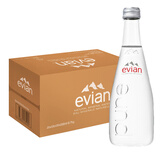 依云依云evian法国进口矿泉水玻璃瓶装饮用水纯净矿泉水整箱 依云330ml瓶*20玻璃瓶新日期