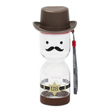 乐扣乐扣（LOCK&LOCK） 国家脸谱娃娃杯 夏季塑料个性运动水壶 水杯 茶水分离杯子 430ml ABF669A