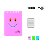 申士(SHEN SHI) 100K随身携带小线圈本口袋本 可爱糖果色笔记本学生文具记事本 75张1本红色74100