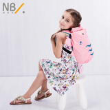 纽贝乐儿童书包女孩男童卡通防走失宝宝背包女童可爱外出旅游双肩包包 小龙虾(2-8岁不带牵引绳)