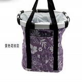 TOTTA 便携折叠车车筐自行车车篮子铝合金山地车车筐骑行装备零配件 紫色花