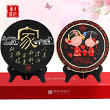 集里雅韵炭雕新婚礼品创意订婚房摆件婚庆送朋友闺蜜新人结婚礼物送礼实用 218家+永结同心实惠套装