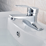 明哲 水龙头冷热 黄铜面盆双孔冷暖 三孔台盆卫生间洗手洗脸盆水龙头 合金主体龙头MZ-9835