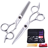 爱德华（EDWARD）美发剪刀ZH707专业理发剪刀发型师理发剪刀微轴承螺丝锋利耐用 套装 配皮包 梳 围布海绵扫等