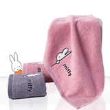 金号纯棉加厚柔软吸水小方巾儿童A类洗脸毛巾四方擦汗巾家庭小毛巾 6039（紫2灰1） 3条