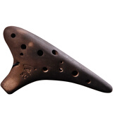 风雅陶笛（FENG YA OCARINA） 熏烧12孔高音C调 十二孔SC陶笛 复古