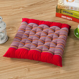 罗盛凯丽 办公室加厚坐垫 老粗布坐垫靠垫 餐椅垫子 办公坐垫沙发坐垫  大红条