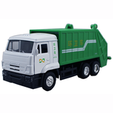 DOUBLE HORSES合金车模儿童玩具带声光回力工程车男孩洒水车道路清扫车环卫玩具 环卫车