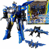 奥迪双钻（AULDEY） 巨神战击队3豪华版合体玩具创击王可动变形机器人金刚儿童礼物 豪华版-旋天战击王538330