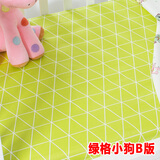 纯棉布料宝宝斜纹面料儿童床品被套卡通棉布婴儿床单布头被单四件套布料面料 绿格小狗2版