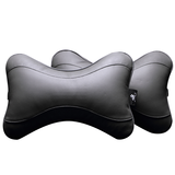 Circle Cool 牛皮汽车头枕护颈枕 车上抱枕座椅靠枕腰靠垫小车用头层牛皮枕头 牛皮颈枕 烟灰色 2个