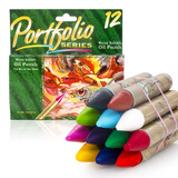 【全网低价】绘儿乐（Crayola）儿童蜡笔丝滑蜡笔美术画材儿童绘画12色水溶性油画棒52-3612