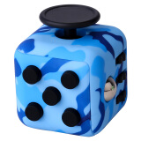 KELEIGEfidget cube减压骰子发泄无聊解压手指魔方减压玩具解压神器玩具 迷彩蓝
