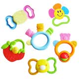 汇乐玩具（HUILE TOYS） 婴儿牙胶摇铃 宝宝玩具牙胶 六件装放心煮水果牙胶919