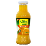 大湖 上好佳Great Lakes100%苹果橙汁果汁饮料255ml*24瓶/箱玻璃瓶 橙汁