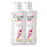 清扬（CLEAR）清扬（CLEAR）去屑洗发露750ml 新旧混发 樱花沁爽型 750ml 2瓶