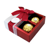 费列罗（Ferrero Rocher）巧克力婚庆喜糖礼盒成品2粒含糖结婚回礼护士节520礼物满月回礼