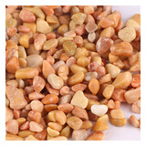 森森（SUNSUN） 玻璃砂鱼缸装饰造景蓝色玻璃珠水族箱饰品底沙鱼缸造景石底砂 黄色雨花石500g