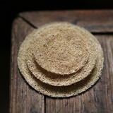 崇雅 丝瓜络壶垫杯垫 天然瓜络养壶垫 大 茶壶垫隔热 茶道零配 一套（7/9/11）