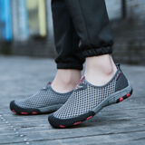 回力新款网跑鞋 一脚蹬套脚懒人鞋轻便男子网鞋舒适跑步鞋 WL3303深灰 40 尺码标准