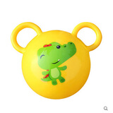 费雪（Fisher-Price） 儿童小皮球婴儿手抓软胶摇铃球拍拍球 10CM直径 黄色