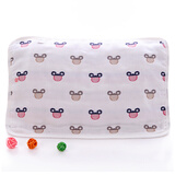 沐凡 枕巾 儿童枕巾纯棉六层纱布枕巾 婴儿透气吸汗枕头巾 34*50cm 米奇深色1条