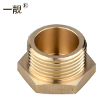 一靓 黄铜加厚外丝堵头内丝堵帽 D款:6分外丝堵头一个