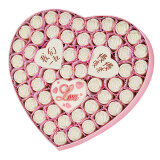 白巧克力礼盒装diy刻字手工个性创意定制生日情人节表白爱心形礼物送女友