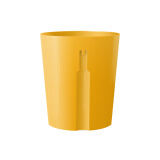 e洁 可扣不易滑垃圾桶塑料无盖 客厅卫生间办公室厨房垃圾桶 颜色随机 10L