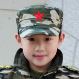 儿童帽子男童女童迷彩帽鸭舌帽子四季春秋款小孩五角星帽子学生夏令营军训演出平顶帽子军帽遮阳帽户外休闲帽 废墟迷彩 均码(约52-56CM头围)