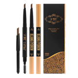 筆匠魅彩双芯自动随变眉笔笔匠耐汗防水不易晕染持久显色笔匠新手学生 02#浅棕