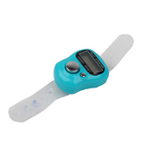 天窗（Sky window）手持计数器戒指款电子点数器便携多用途手指记数器 天蓝色