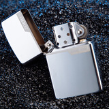 ZORRO佐罗煤油打火机超薄防风纯铜个性男复古老式磨砂黑冰朴实标志刻字 白冰标志