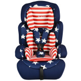 贝蒂乐儿童汽车安全座椅 加强防护婴儿座椅 9个月-12岁 可配ISOFIX 蓝星星