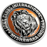 车贴纸狮头金属刮划痕遮挡3d立体改装狮子图案车标个性创意男女 雄狮圆形 75mm