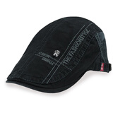 奇沛儿（QIPEIER）2025新款鸭舌帽男贝雷帽男士百搭韩版潮休闲文艺帽子前进帽男鸭舌 BLM-19黑色