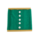 CANSMARTER 蒙氏教具儿童益智玩具幼儿园日常生活衣饰学习扣扣子拉拉链玩具  大纽扣衣饰