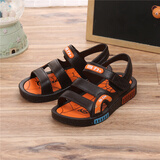 回力童鞋魔术贴儿童凉鞋新品款韩版沙滩鞋男童凉鞋儿童鞋子男孩夏季 棕色（小童） 28码