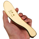 丰林 黄铜虎符砭刮痧板纯铜全铜大号腿部背部全身通用刮痧刀堂问痧 4*40*178MM【刮痧油+锦袋+书+经络图】