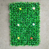 沐乡田仿真植物墙人造草坪假草皮带花花艺仿真墙上装饰绿绿植仿真植物墙 大草带花  40厘米×60厘米 仿真草坪