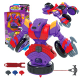 灵动创想魔幻陀螺儿童发射陀螺玩具战斗王旋力机甲对战竞技套装 旋力机甲-猎刃狼