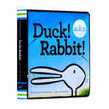 凯迪克 鸭子还是兔子 Duck! Rabbit!思维拓展 纸板书 吴敏兰书单 绘本123