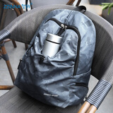 智纳背包男韩版潮流双肩包初中学生书包高中大容量电脑旅行包 迷彩灰【升级版大】